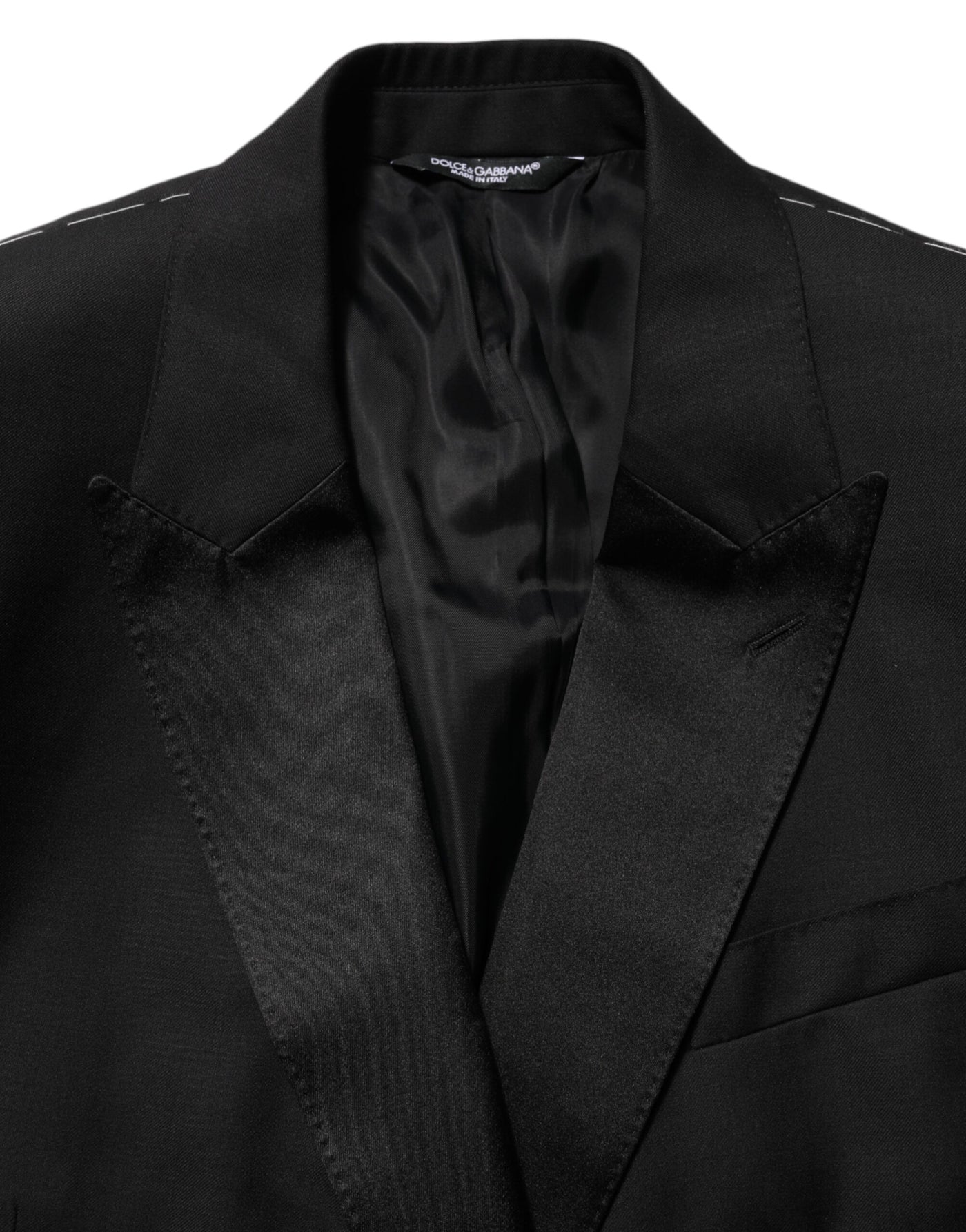 Dolce & Gabbana Black MARTINI Double-Breasted Suit Blazer
