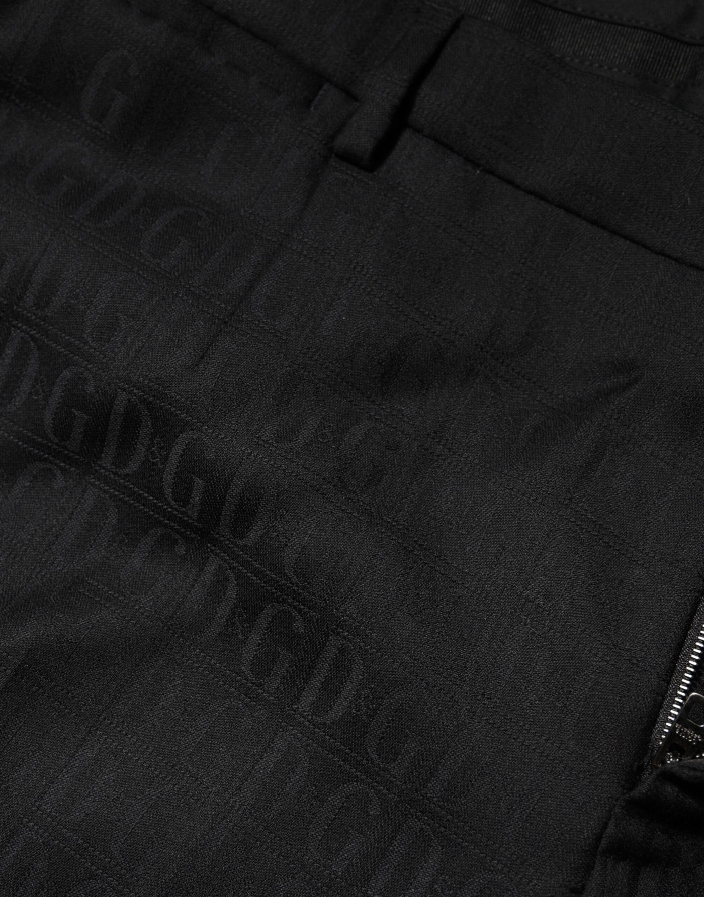 Dolce & Gabbana Black Wool Mid Waist Dress Men Trouser Pants