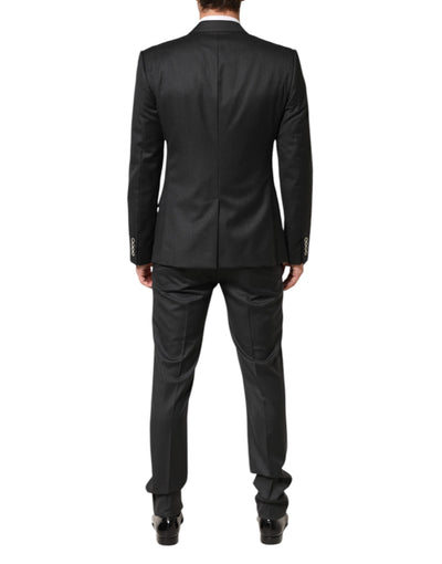 Dolce & Gabbana Black MARTINI 2 Buttons Suit 3 Piece Suit
