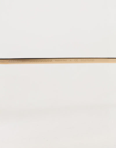 Dolce & Gabbana DG2215K Gold Plated Round Lenses Shade Eyewear Sunglasses