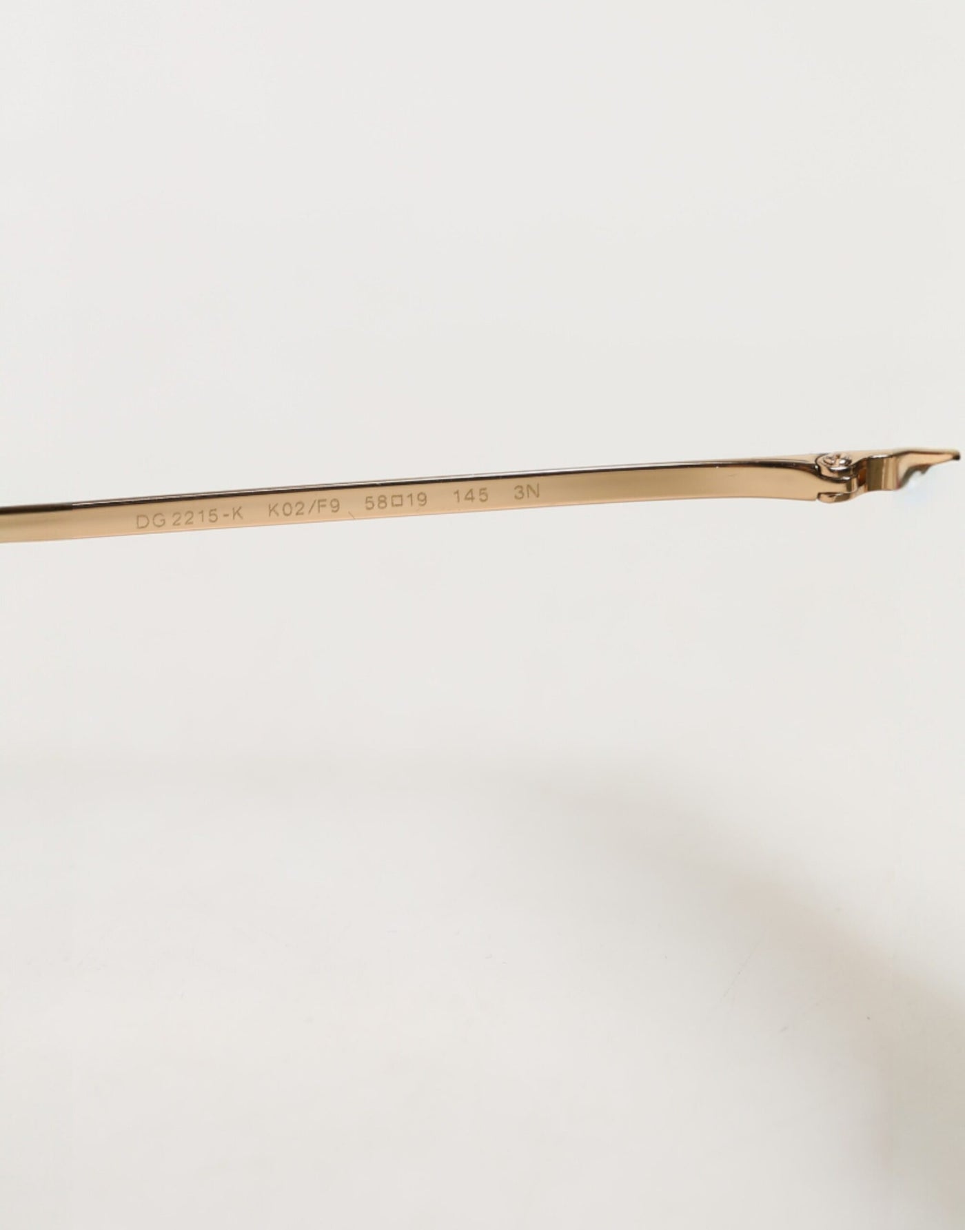 Dolce & Gabbana DG2215K Gold Plated Round Lenses Shade Eyewear Sunglasses