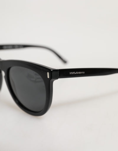 Dolce & Gabbana DG4281 Black Round Frame Full Rim Eyewear Sunglasses