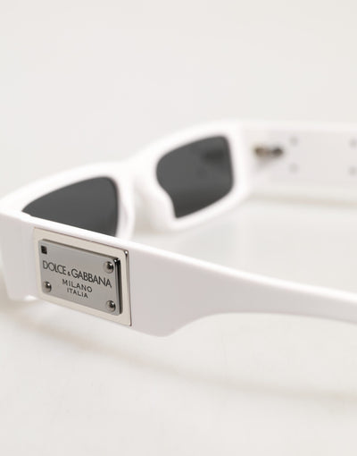 Dolce & Gabbana White Frame Re-Edition Shades Eyewear Sunglasses