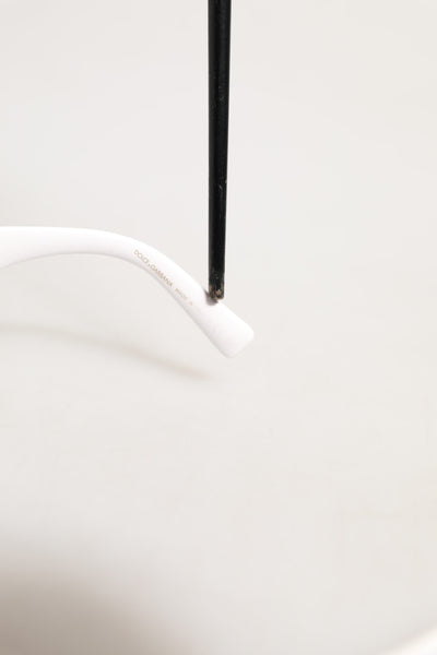 Dolce & Gabbana White Frame Re-Edition Shades Eyewear Sunglasses