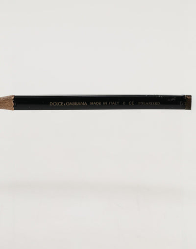 Dolce & Gabbana Matte Black Steel Frame Gray Lens Sunglasses