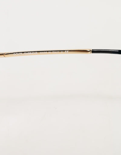 Dolce & Gabbana Black Acetate Cat Eye Frame Eyeglass Reading Glass