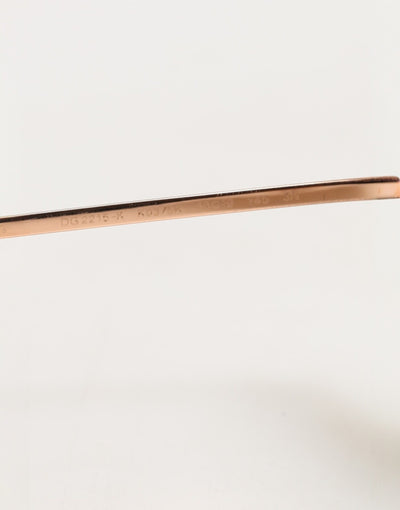 Dolce & Gabbana DG2215K Gold Metal Round Shades Eyewear Sunglasses