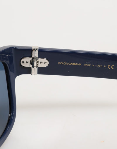 Dolce & Gabbana Blue Acetate Frame Polarized Lenses Sunglasses