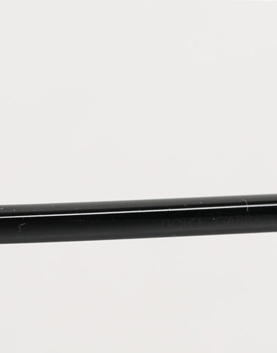 Dolce & Gabbana Black Metal Frame Square Lenses Shades Eyewear Sunglasses