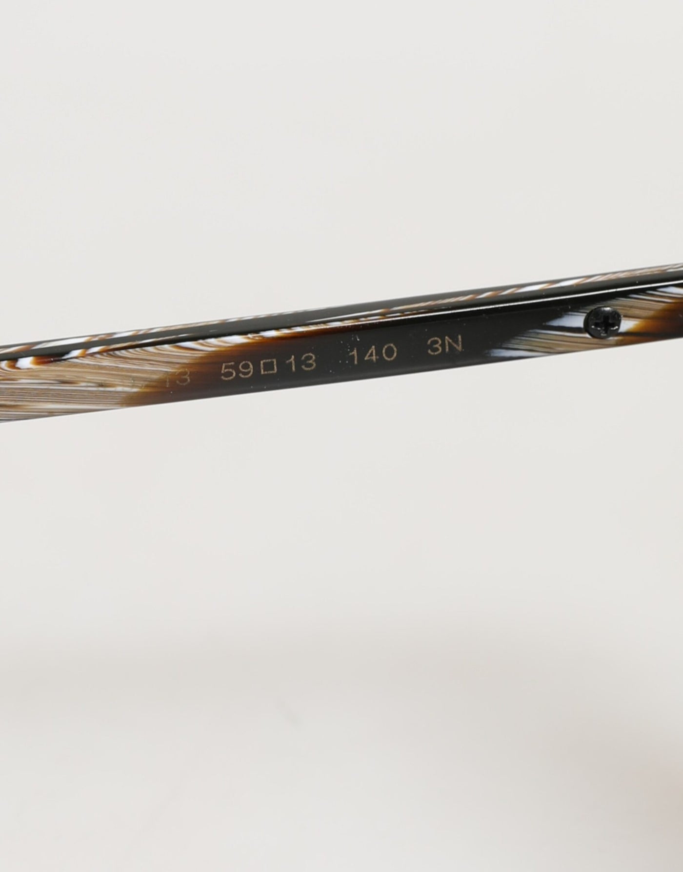 Dolce & Gabbana Modified Aviator Striped Brown Acetate Gradient Sunglasses