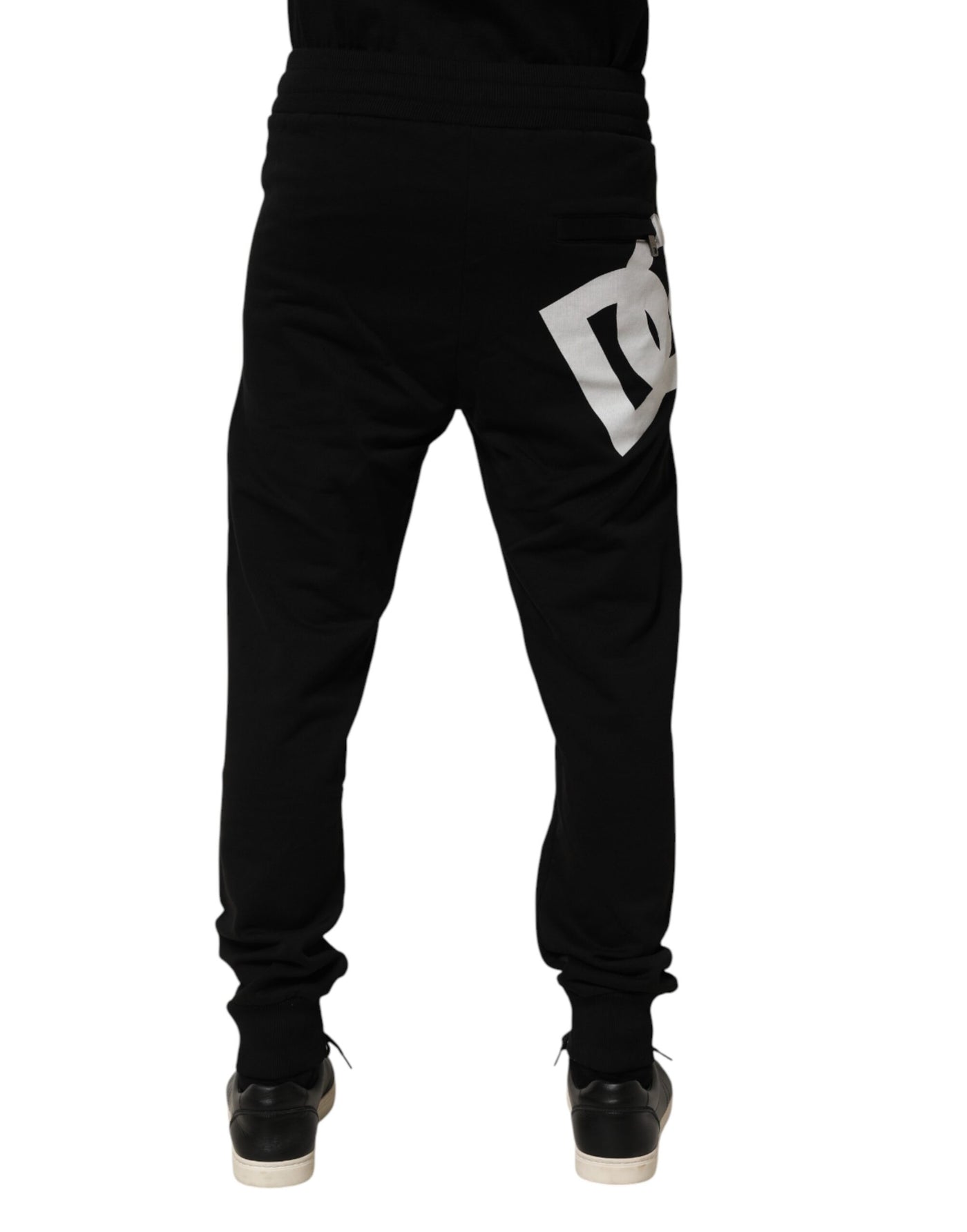 Dolce & Gabbana Black DG Logo Cotton Jogger Sweatpants Pants