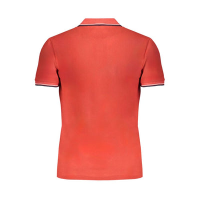 Gianmarco Venturi Red Cotton Men Polo Shirt