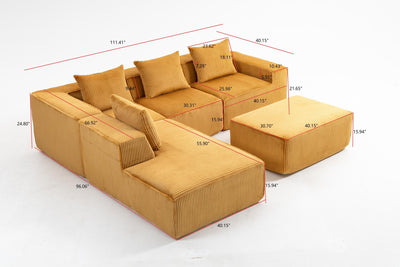 Multi person modular compression sofa that can be freely combined -33005-5