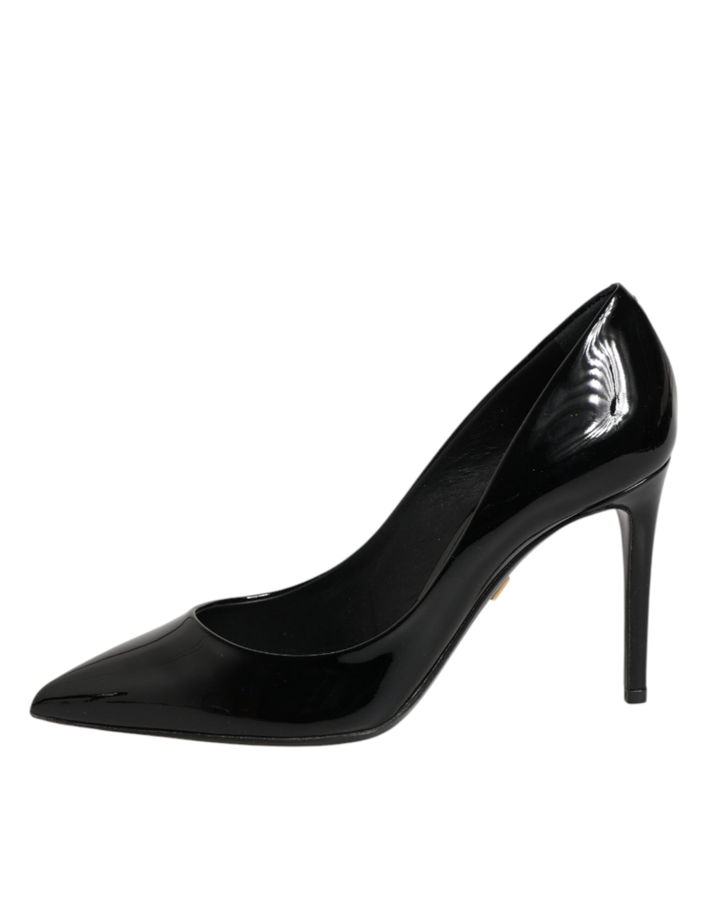 Dolce & Gabbana Black Leather Stiletto Heels Pumps Shoes