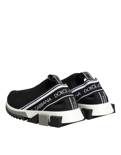Dolce & Gabbana Black Slip On Sorrento Low Top Sneakers Shoes