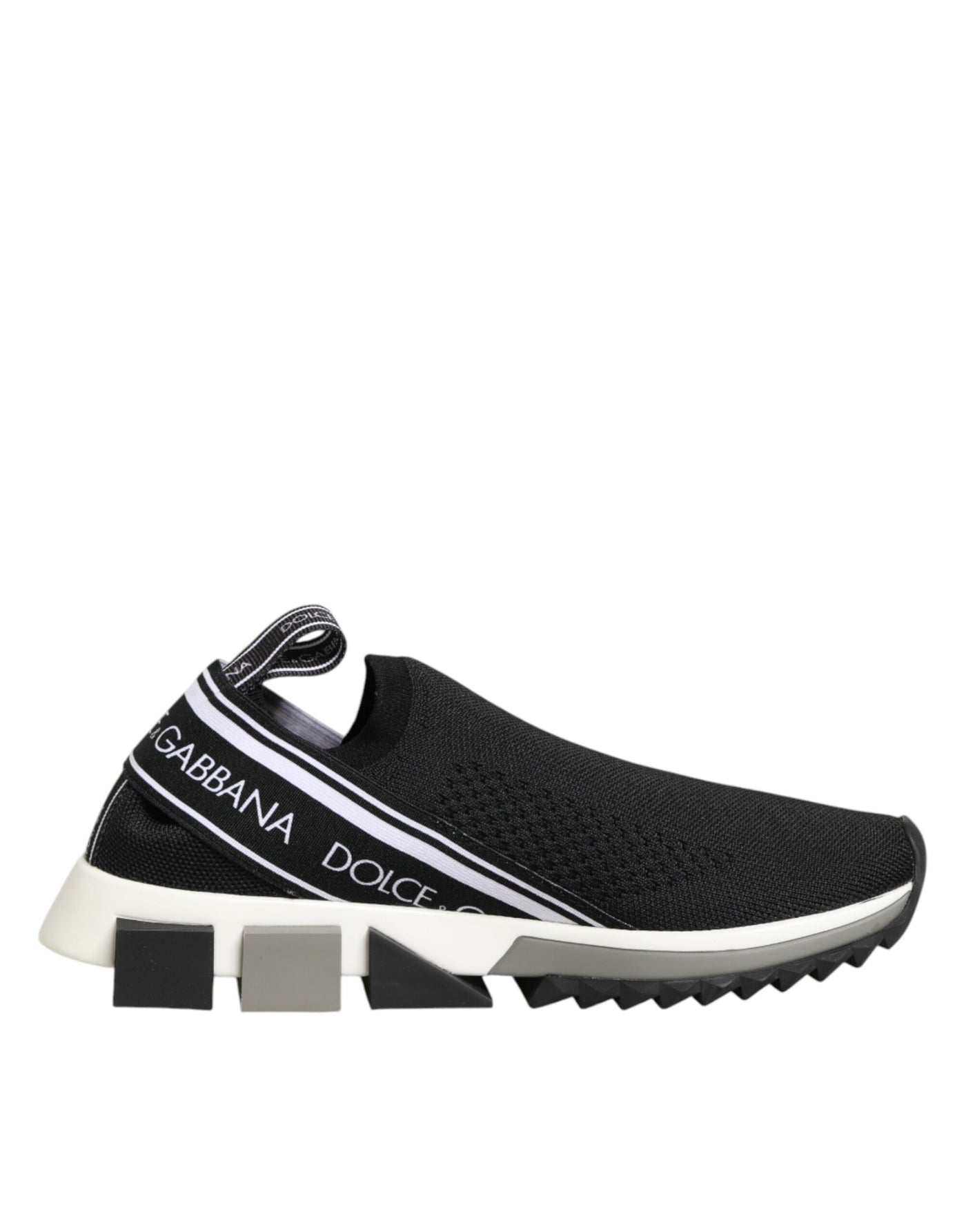 Dolce & Gabbana Black Slip On Sorrento Low Top Sneakers Shoes