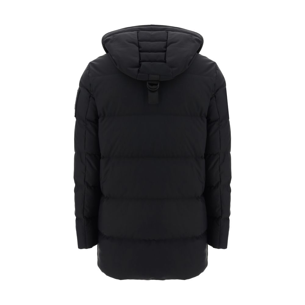 Moose Knuckles Black Nylon Jackets And Coat