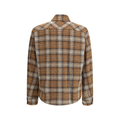 Moncler Brown Fleece Wool Jackets And Coat