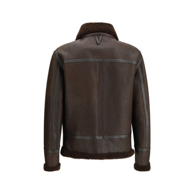 Valstar Brown Leather Biker Jacket