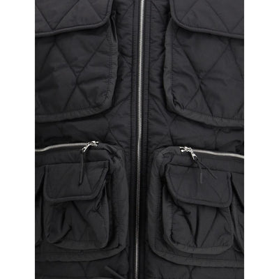 IENKI IENKI Black Nylon Jackets And Coat