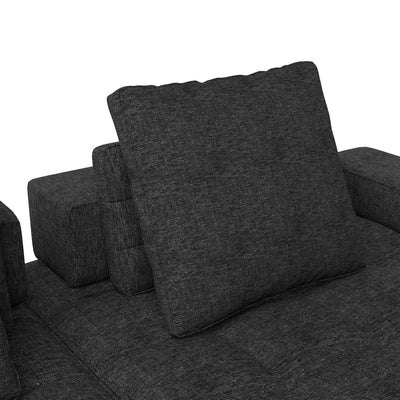 Sofa Couch for Living Room, Modern Loveseat Sofa with Extra Deep Seats, Comfy Armrests, Couches for Living Room Apartment Lounge, Easy Assembly, Grey
