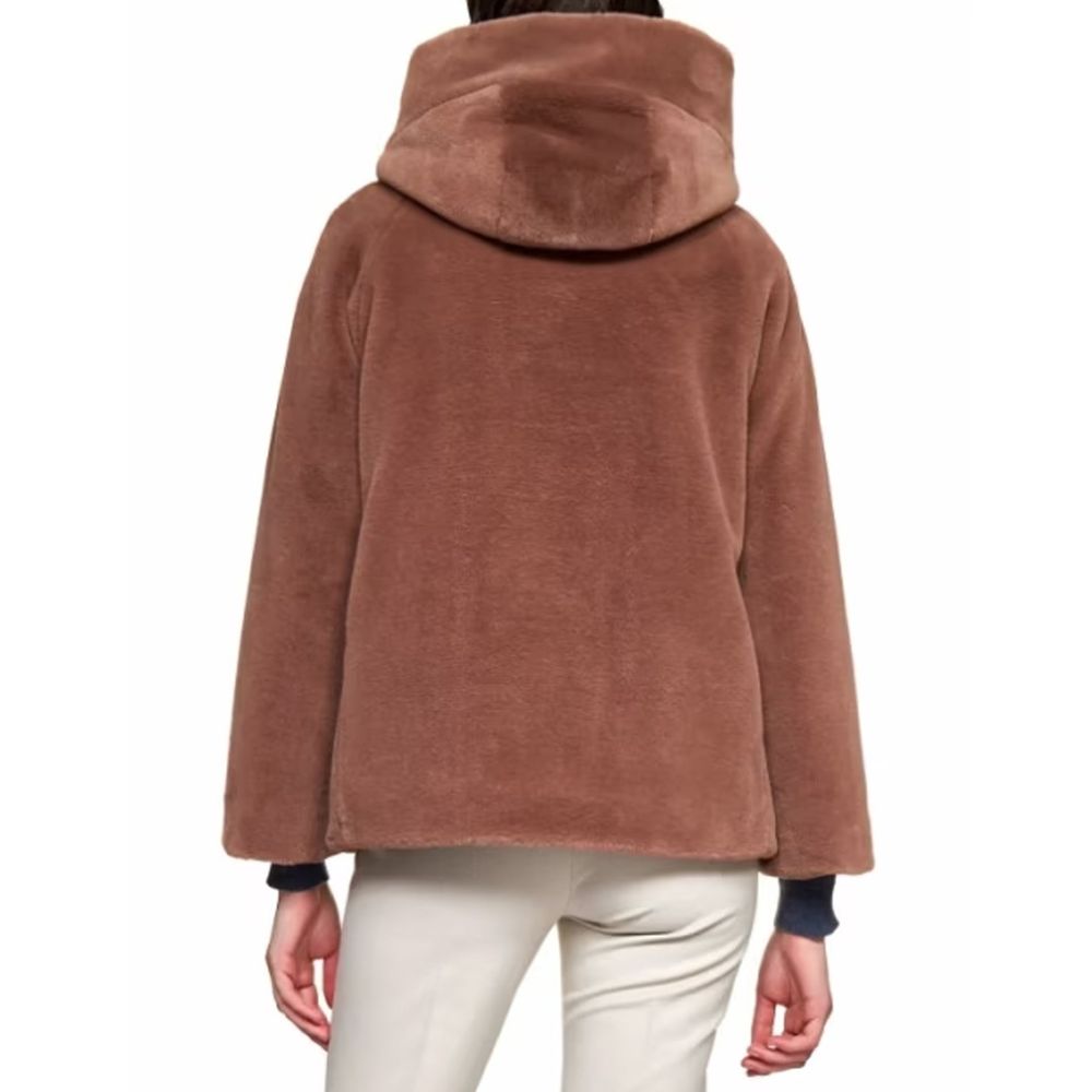 Herno Faux Fur Hooded Jacket