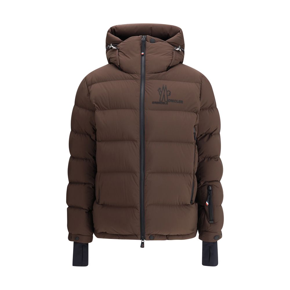 Moncler Grenoble Brown Polyamide Shell Jacket