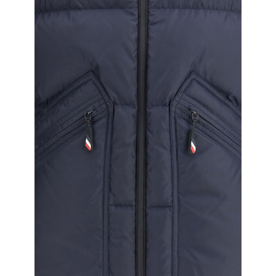 Moncler Grenoble Blue Polyester Full-Length Jacket