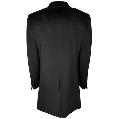 Made in Italy Black Wool Men's Jacket