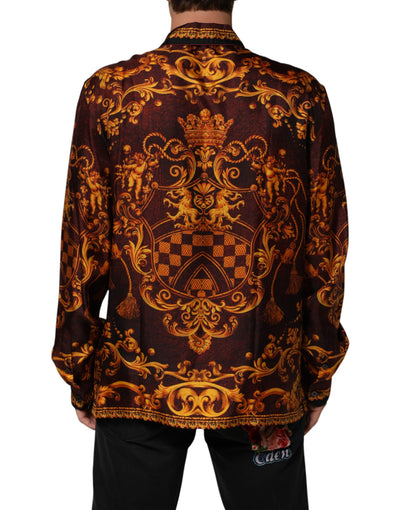 Dolce & Gabbana Floral Printed Baroque Button Down Shirt