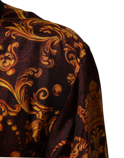 Dolce & Gabbana Floral Printed Baroque Button Down Shirt