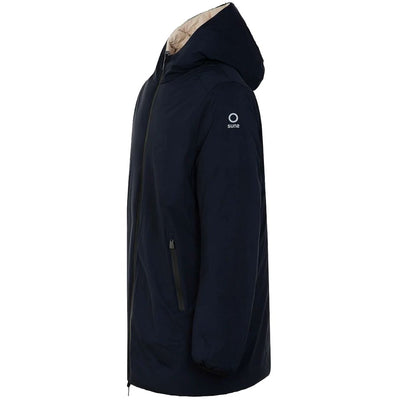 Suns Blue Polyester Jackets & Coat