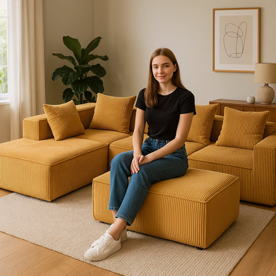 Multi person modular compression sofa that can be freely combined -33005-5