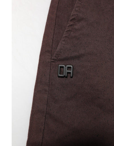 Daniele Alessandrini Brown Cotton Mid Waist Skinny Men Denim  Jeans