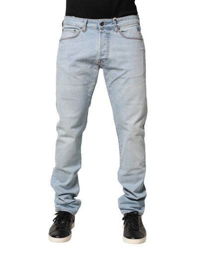 Roy Roger's Light Blue JOSH Slim Fit Mid Waist Men Denim Jeans