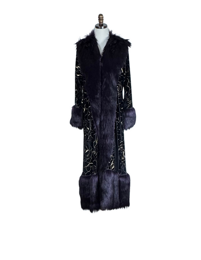 Penny Deluxe Le Lido Velvet Faux Fur Jacket