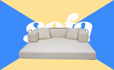 Double sofa, sofa bed, multifunctional compression sofa, wide body sofa, pure sponge sofa, fine striped velvet fabric sofa