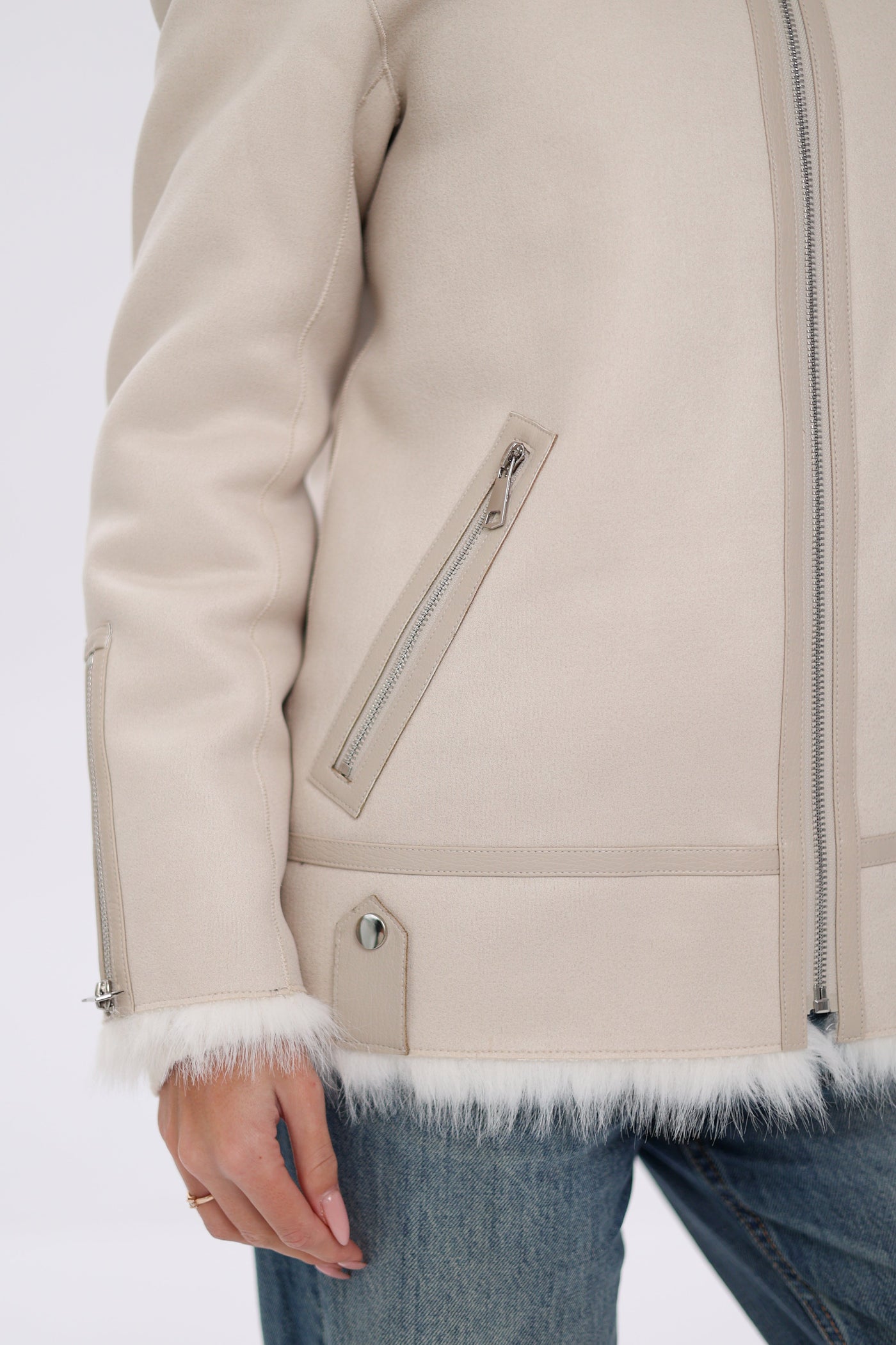 ⇆ Reversible Hooded Wool Blend Jacket