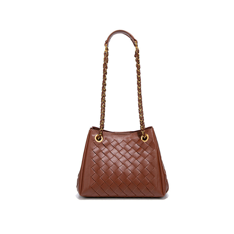 Women Hand Woven Bag Parachute Chain Bag Woven Portable Vegetable Basket Shoulder Bag