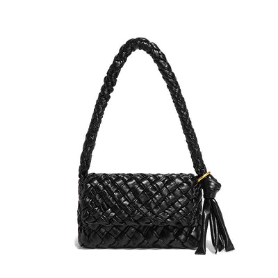 Bags Women Original Handmade Irregular Asymmetric Woven Elegant Underarm All Match Trendy One Shoulder Mother Child Bag