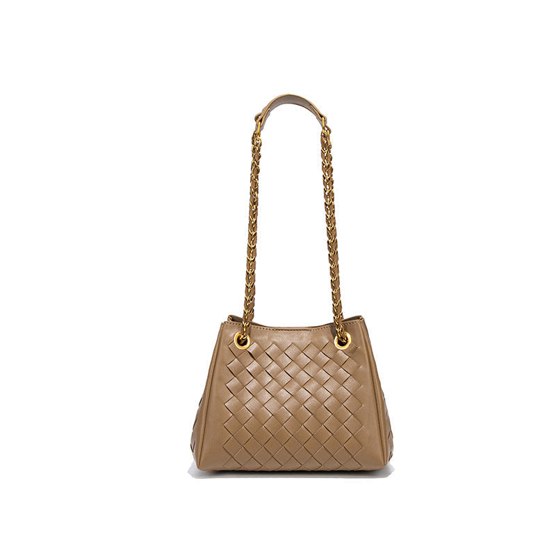 Women Hand Woven Bag Parachute Chain Bag Woven Portable Vegetable Basket Shoulder Bag