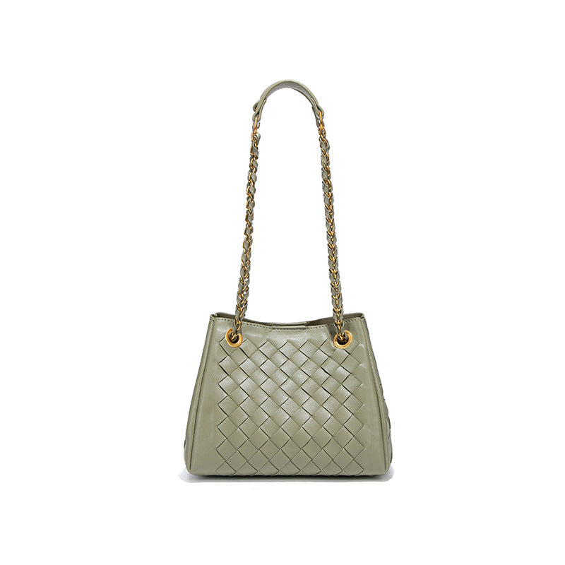 Women Hand Woven Bag Parachute Chain Bag Woven Portable Vegetable Basket Shoulder Bag