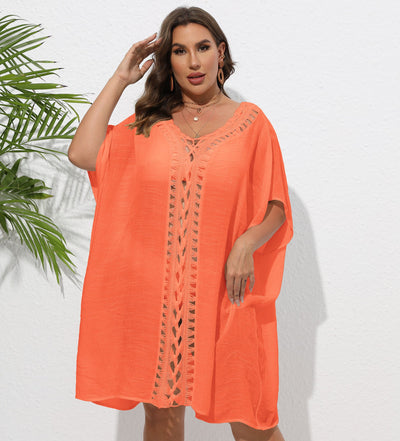 Women Dress Women Clothes Crochet Stitching Loose Beach Bikini Cover Up Blouse