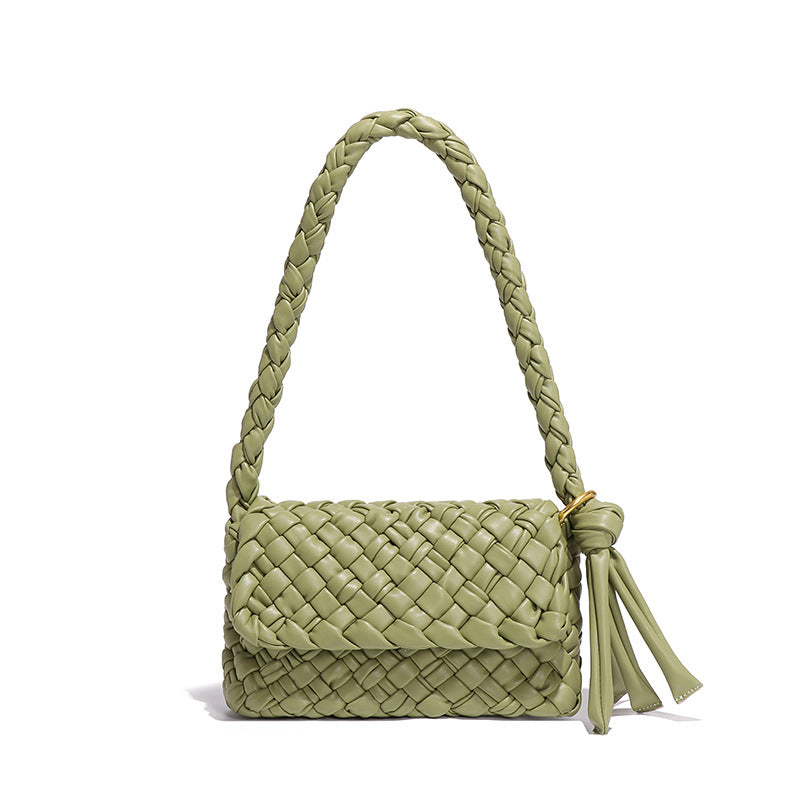 Bags Women Original Handmade Irregular Asymmetric Woven Elegant Underarm All Match Trendy One Shoulder Mother Child Bag