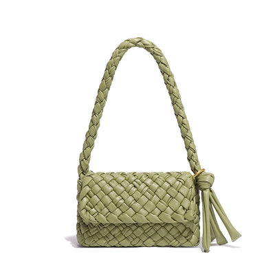 Bags Women Original Handmade Irregular Asymmetric Woven Elegant Underarm All Match Trendy One Shoulder Mother Child Bag