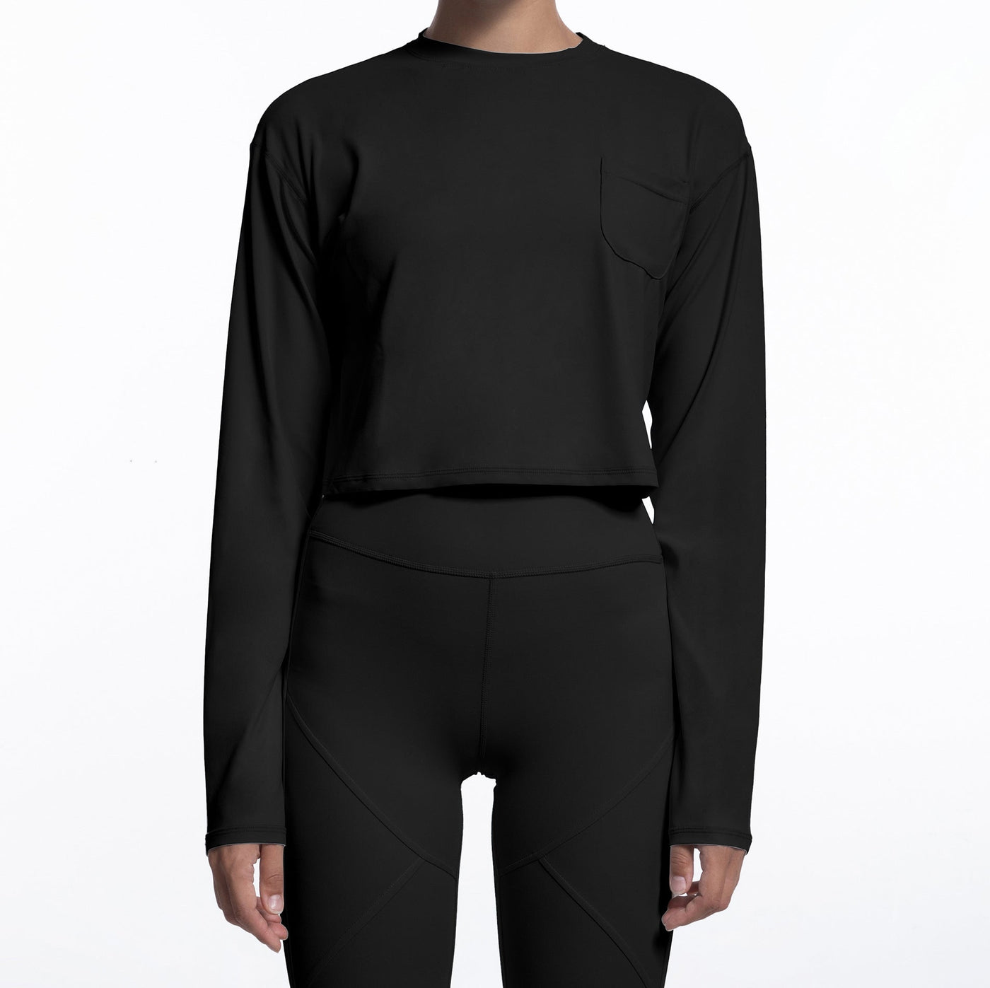 Autumn Winter Sports T shirt Women Yoga Clothes Women round Neck Slim Fit Sports Long Sleeved Top