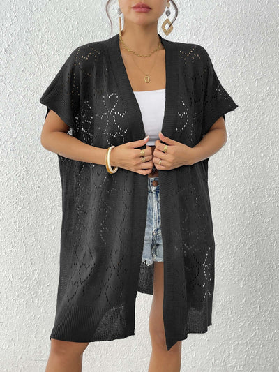 Women Clothing Love Jacquard Woven Shirt Beach Bikini Sun Protective Blouse Loose Cardigan