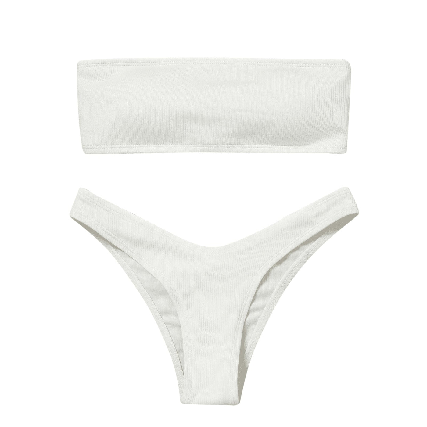 Bikini Ladies Solid Color Split Back Hollow Out Cutout Out Swimsuit Bikini