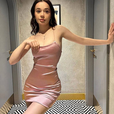 Beauty Women Sexy Backless Thin Lace up Waist Controlled Slimming Elegant Velvet Sexy Sling Hip