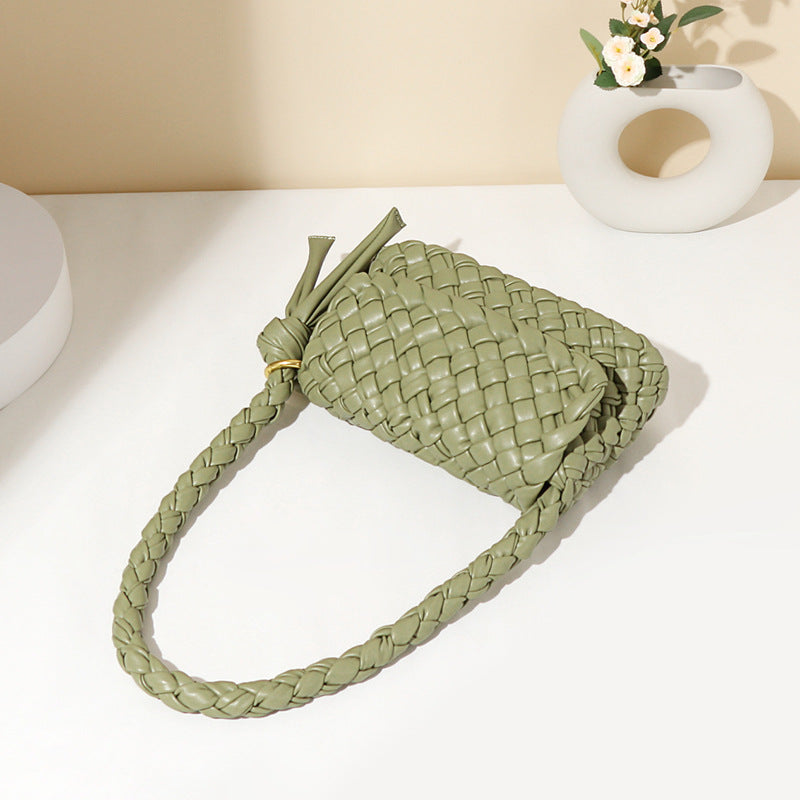 Bags Women Original Handmade Irregular Asymmetric Woven Elegant Underarm All Match Trendy One Shoulder Mother Child Bag